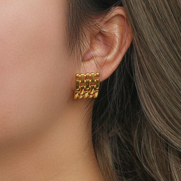 Jovi Bold Stud Earrings - Amalfa