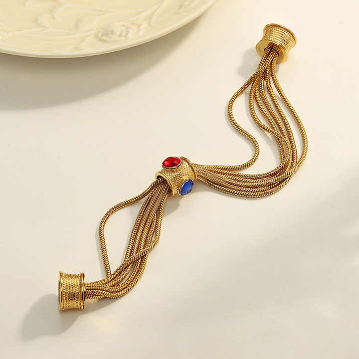 Serena Gold Multi-Layer Bracelet for Women - Amalfa