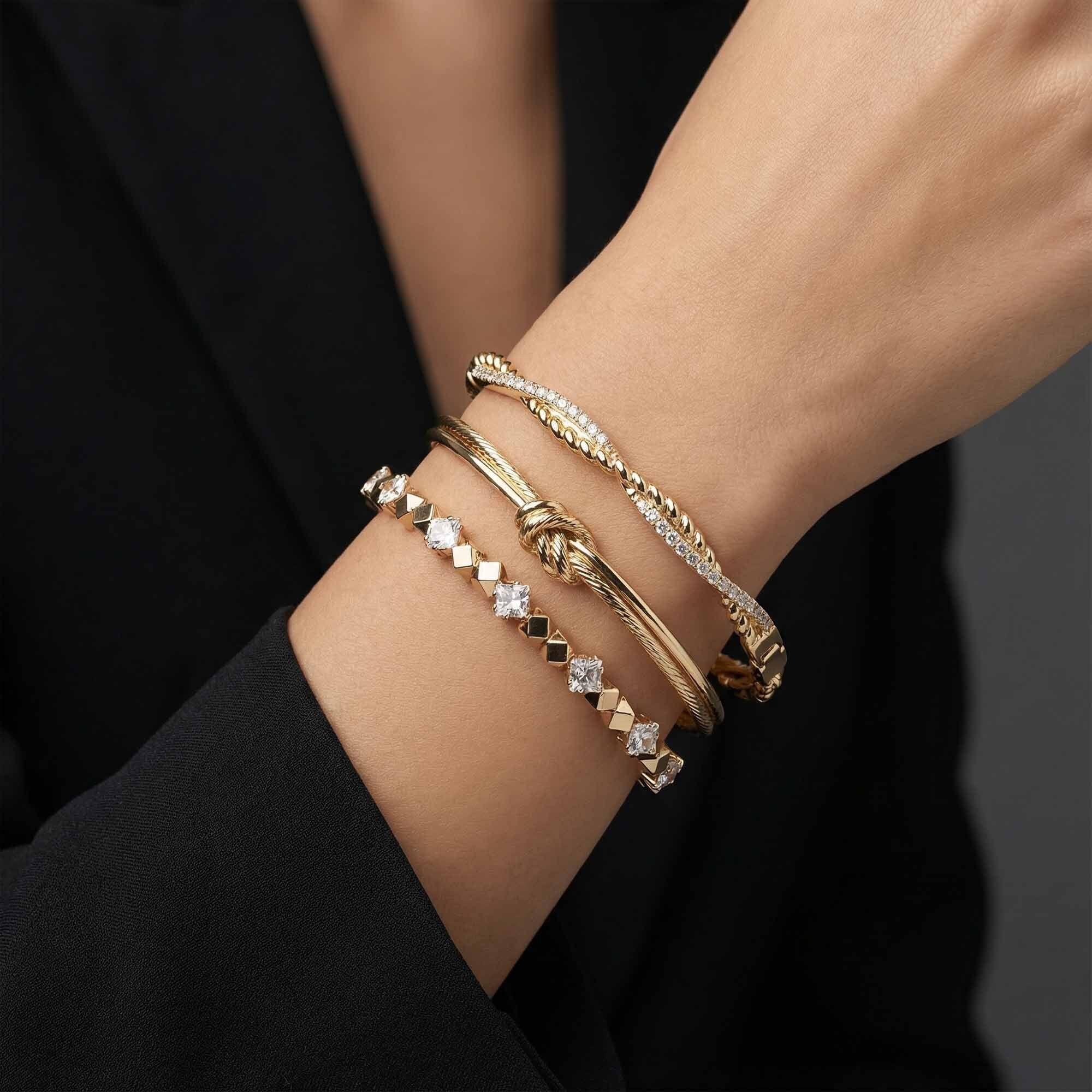 The Golden Hour Stack of 3 Bracelets