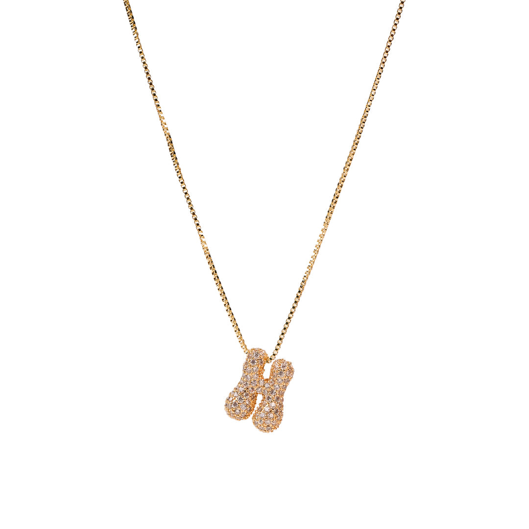 Yumi Sparkling Initial Necklace