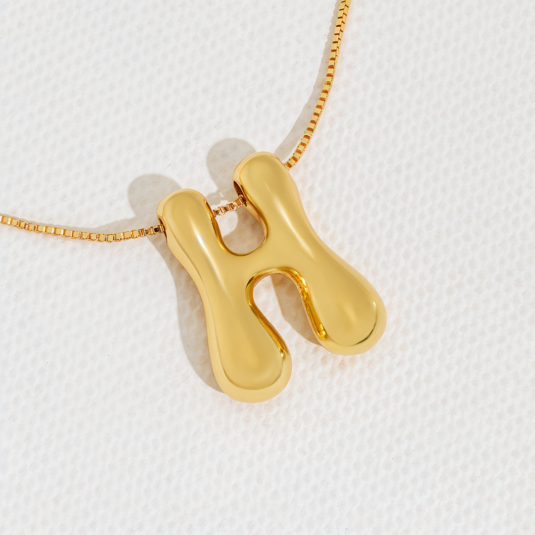 H initial necklace