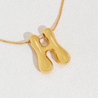 Thumbnail for Hana Bubble Letter Necklace