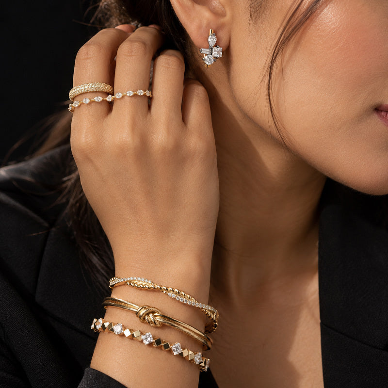 Celeste Crystal Stack Jewellery Set