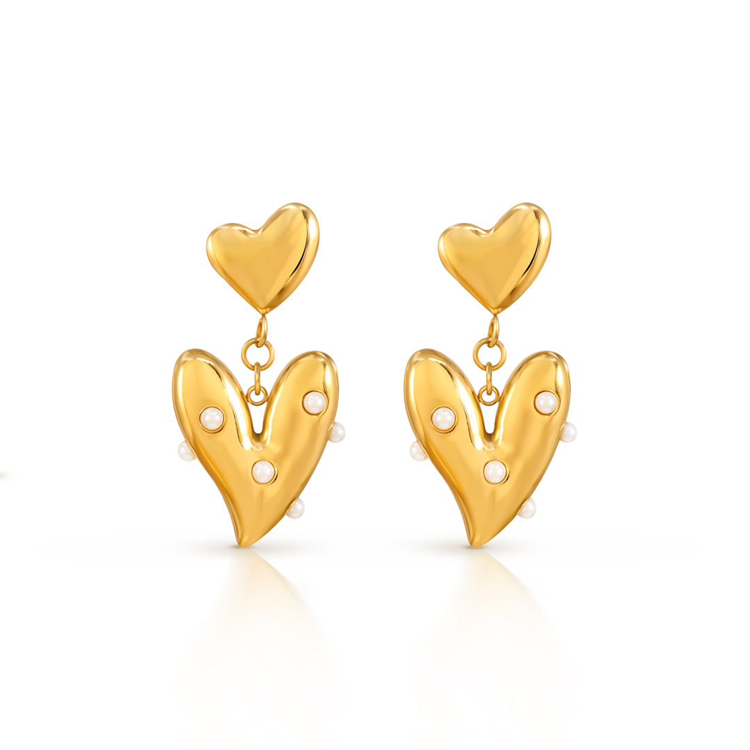 Seraphine Heart Danglers  Earrings  For Women