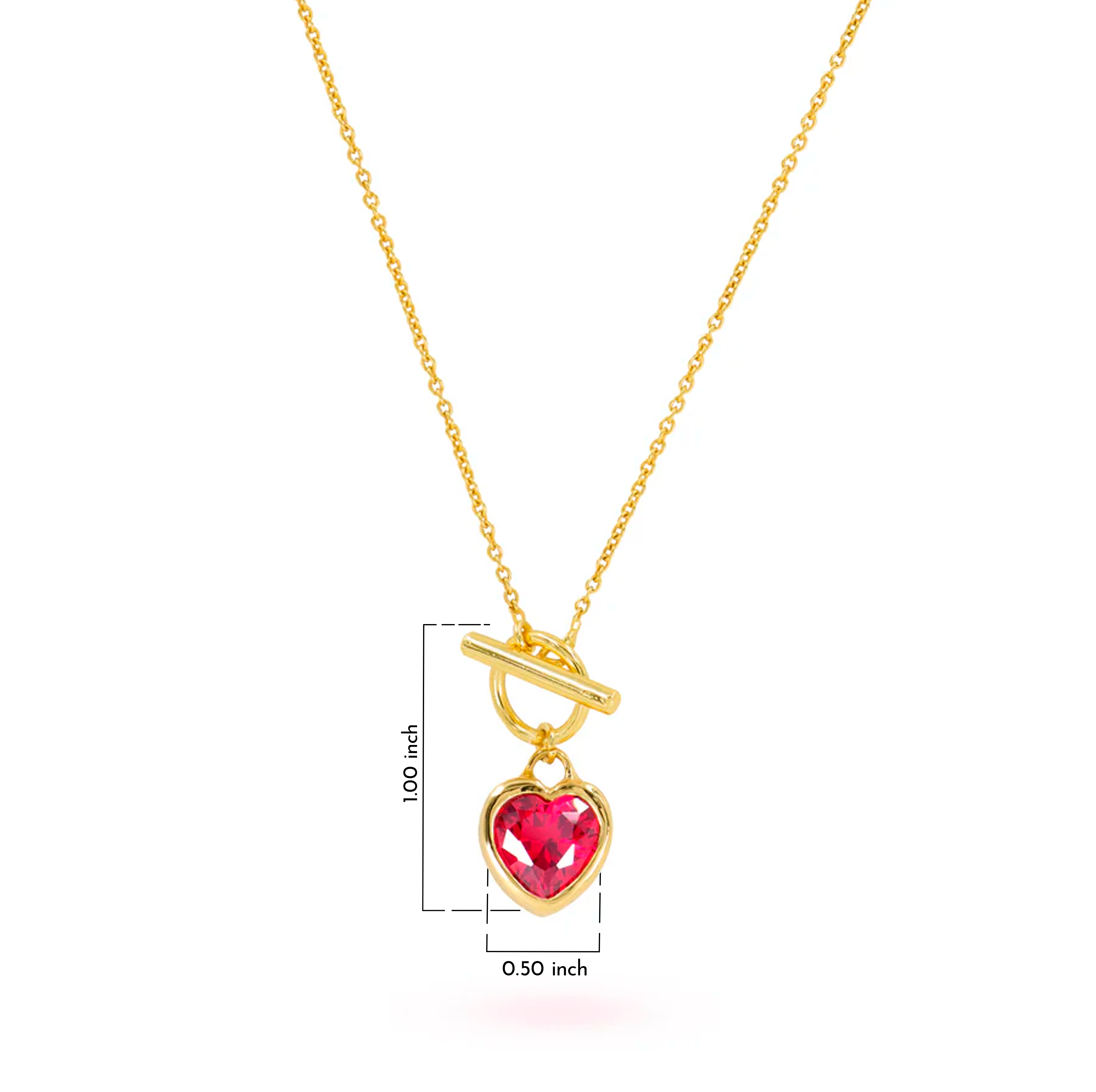 Lev Heart-Shaped Valentine Necklace - Amalfa
