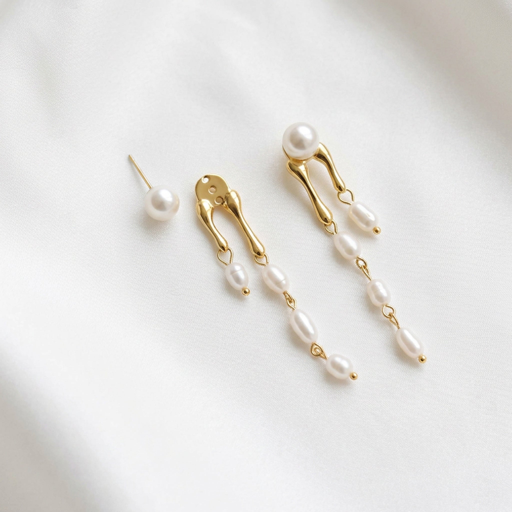 Hoor Pearl Cascade Drop Earrings