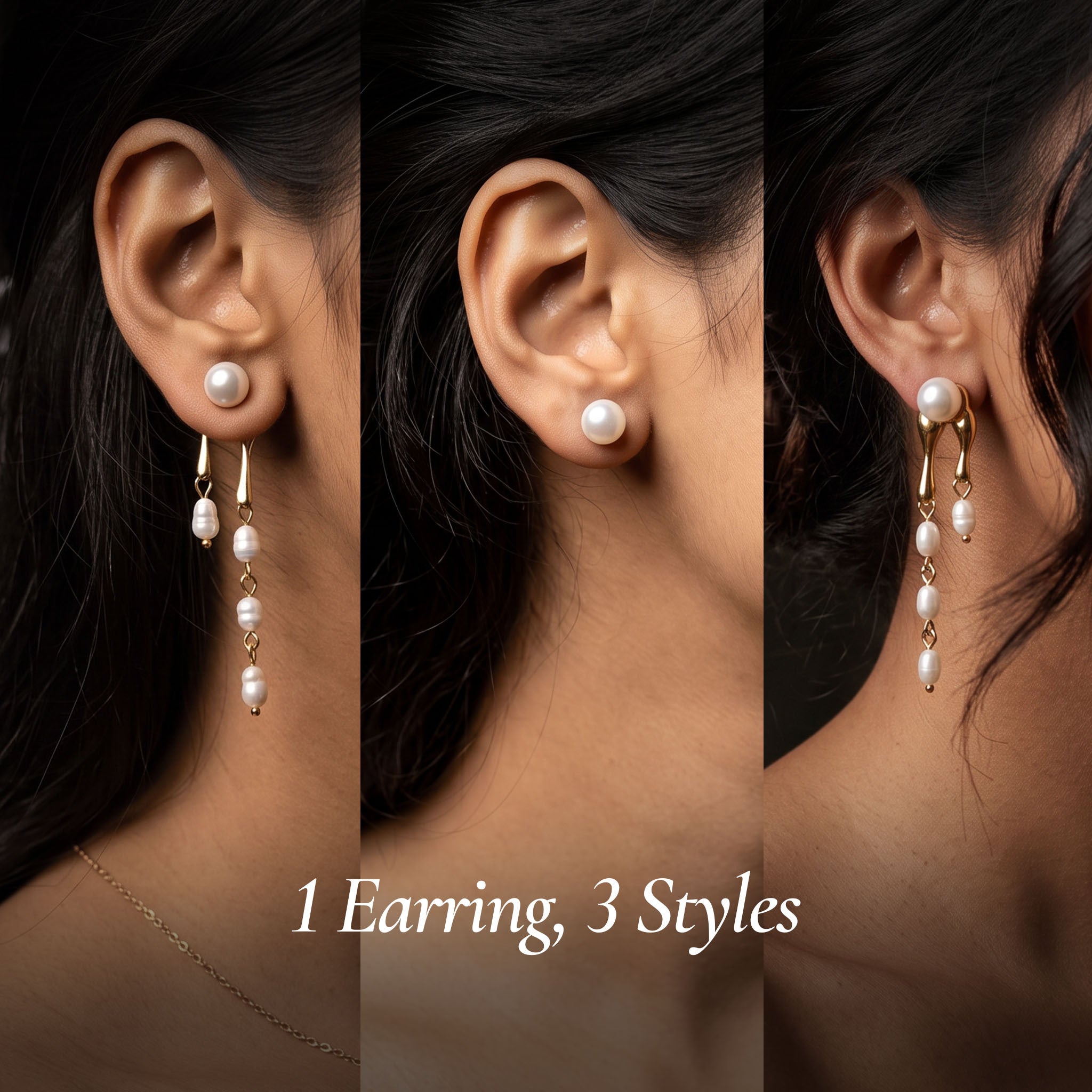 Hoor Pearl Cascade Drop Earrings