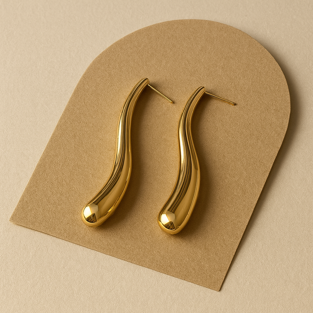 Chilli Gold Drop Earrings  For Women