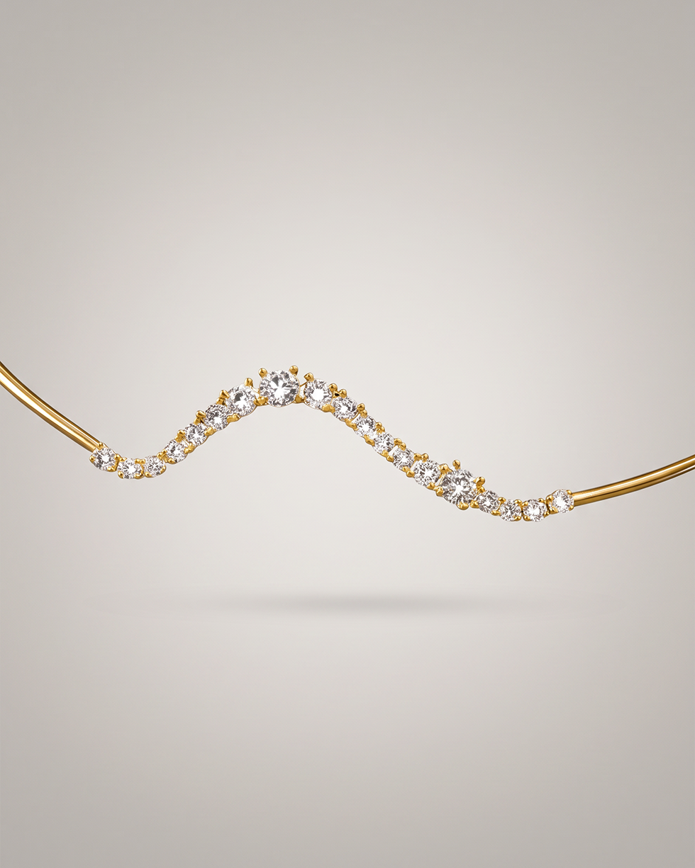 Mireille Wave Collar Necklace For Women