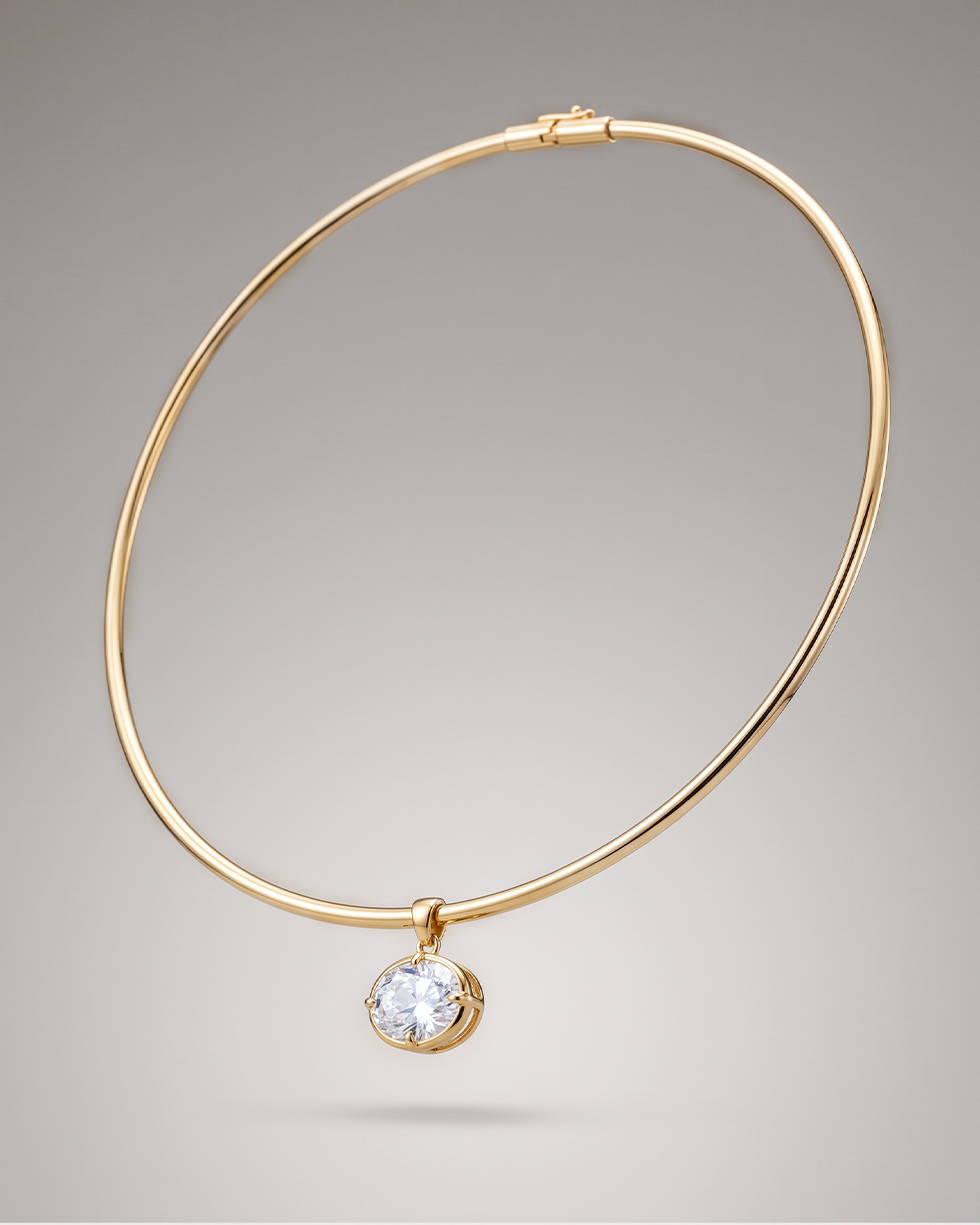 Coin Pendant Torque Necklace For Women