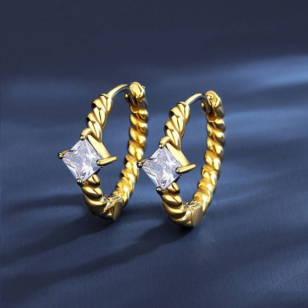 Zeni Bead Hoops Earrings For Women