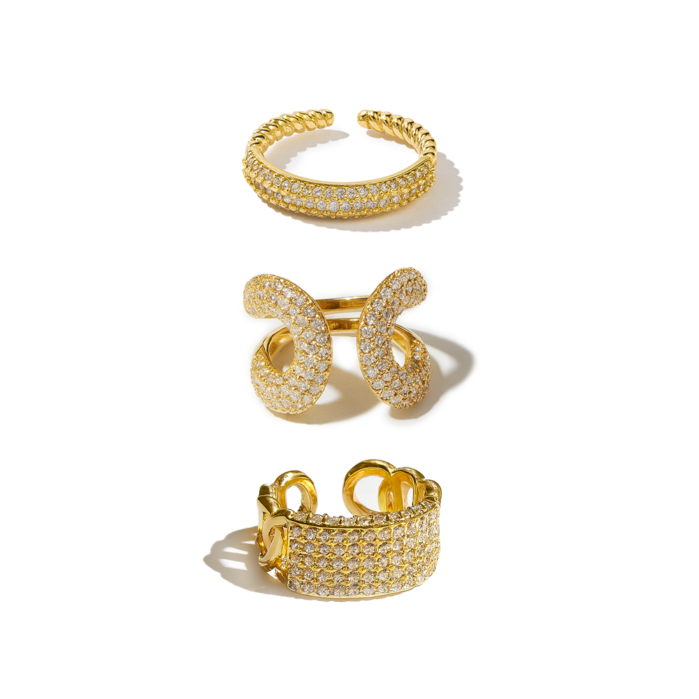 Valeria Zircon Ring Set for Women
