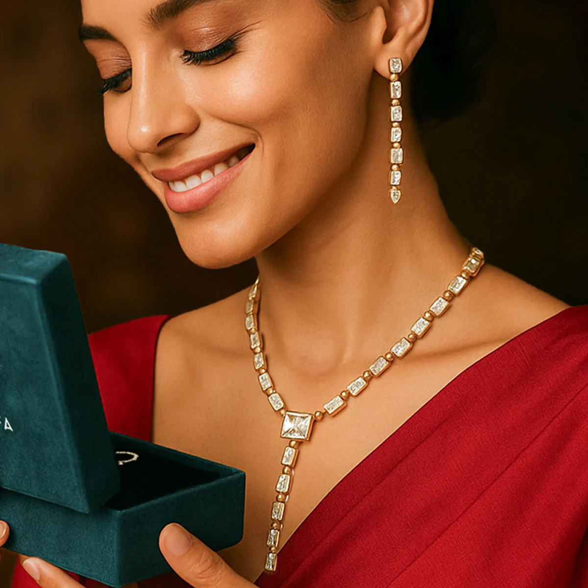 Emerald Cut Necklace for Women