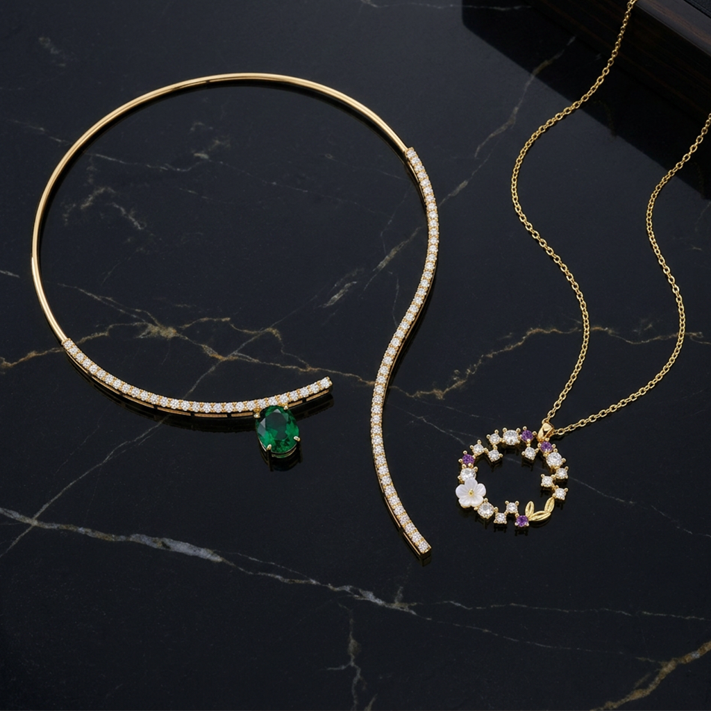 Verdara Curve Collar Necklace For Women