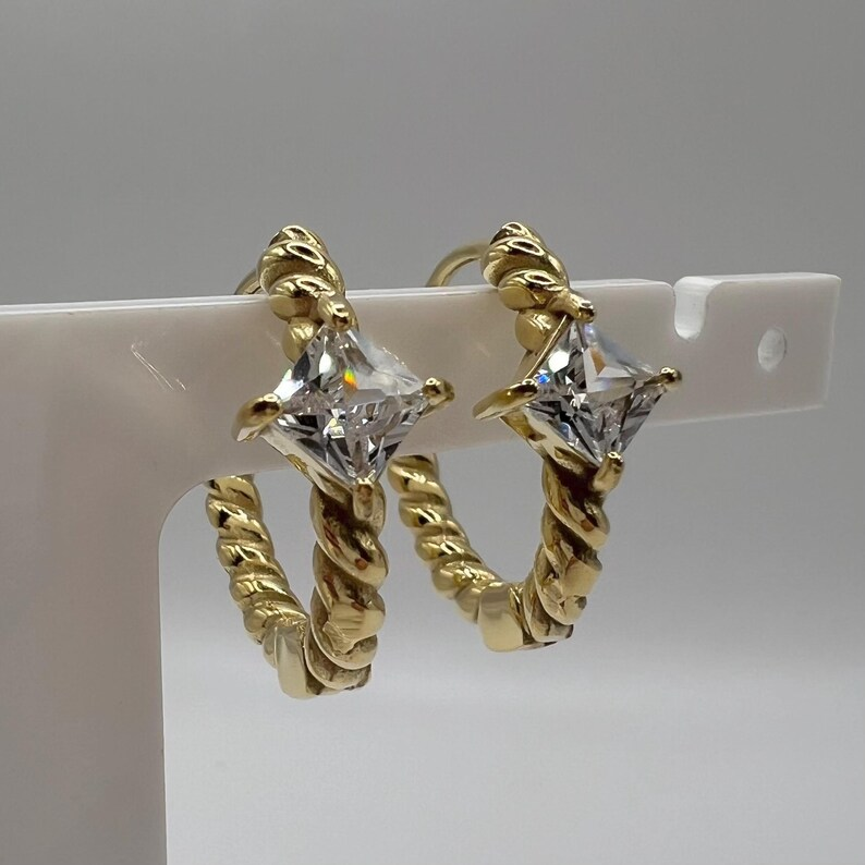 Zeni Bead Hoops Earrings For Women