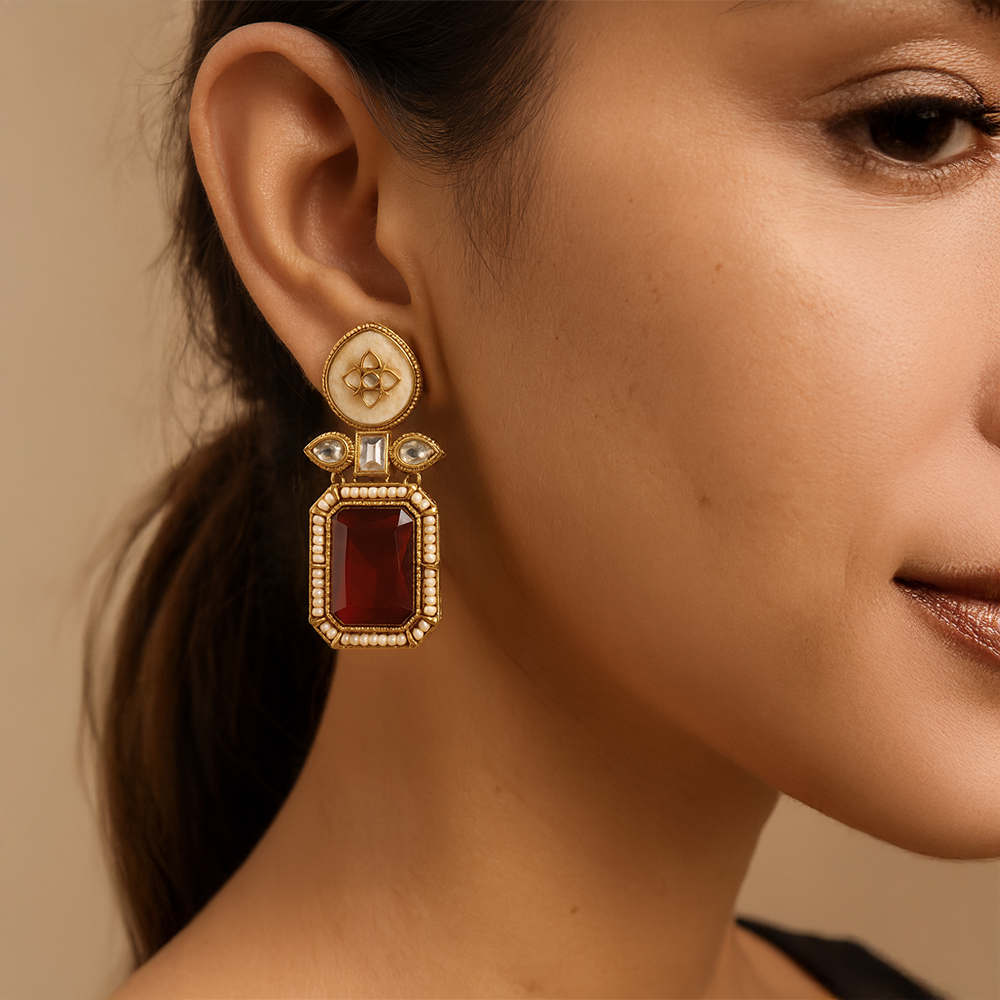 Royal Interchangeable Kundan Earrings