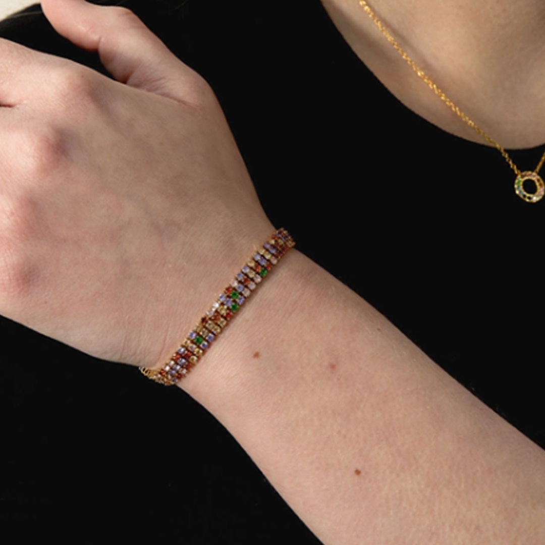 Nalani Multicolor Zircon Tennis Bracelet for Women