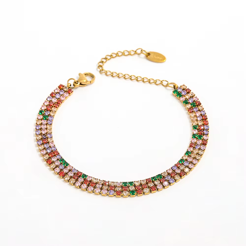 Nalani Multicolor Zircon Tennis Bracelet for Women