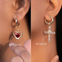 Thumbnail for Gold Hoop Charm Earrings Set