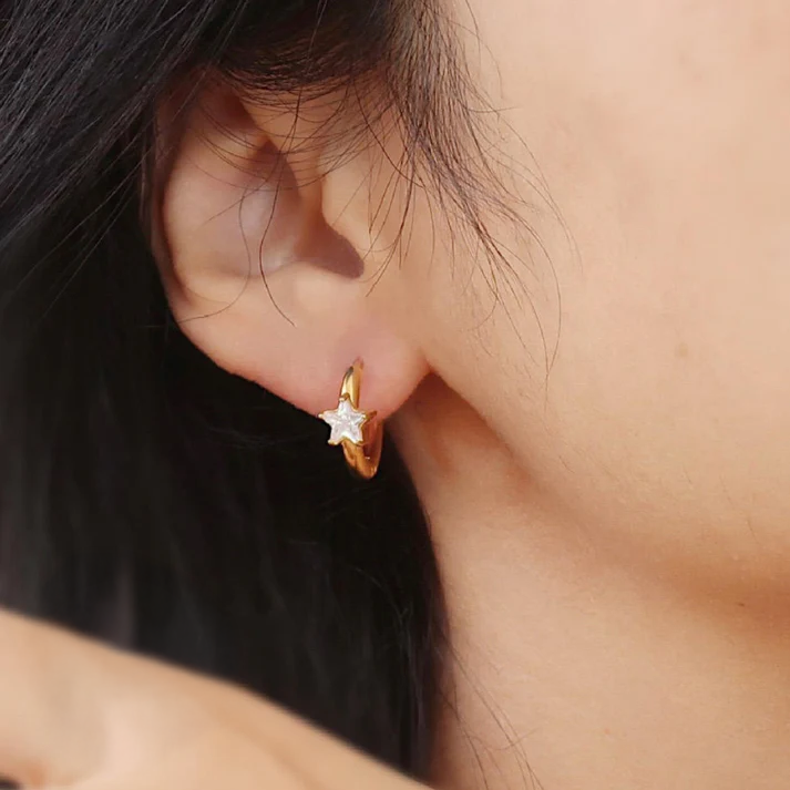 Sari Spark Hoops Earrings For Women