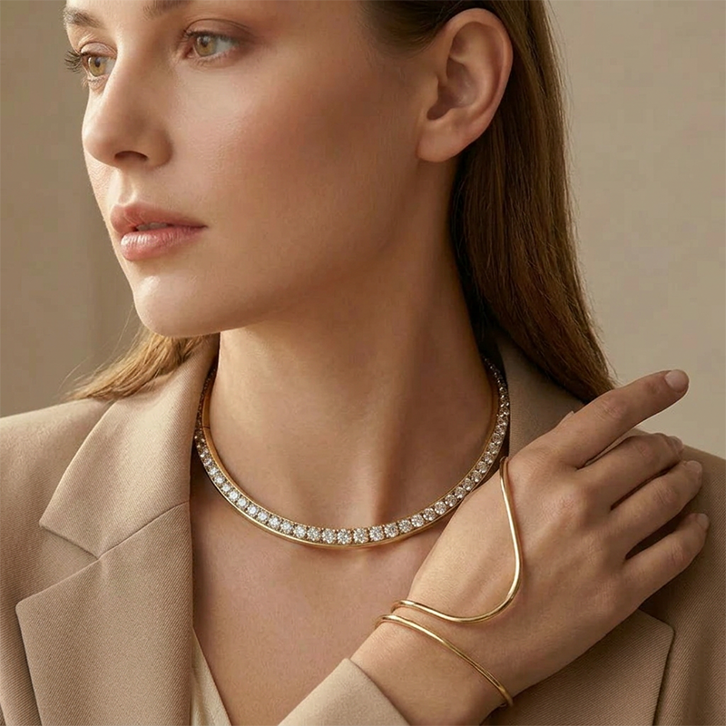 Crystal Collar Necklace For Women