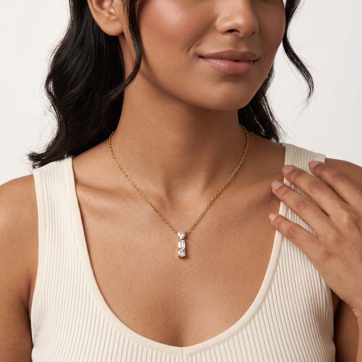 Inaya Heart Shaped Necklace For Women