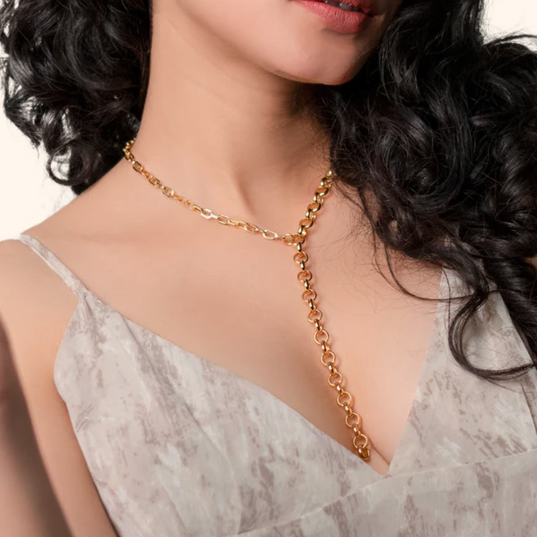 Ivy Dual Gold Chain Necklace