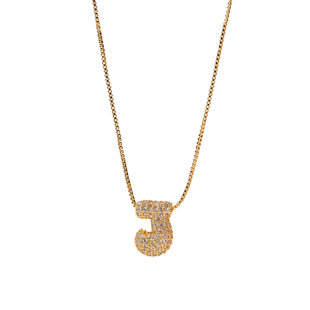 Yumi Sparkling Initial Necklace