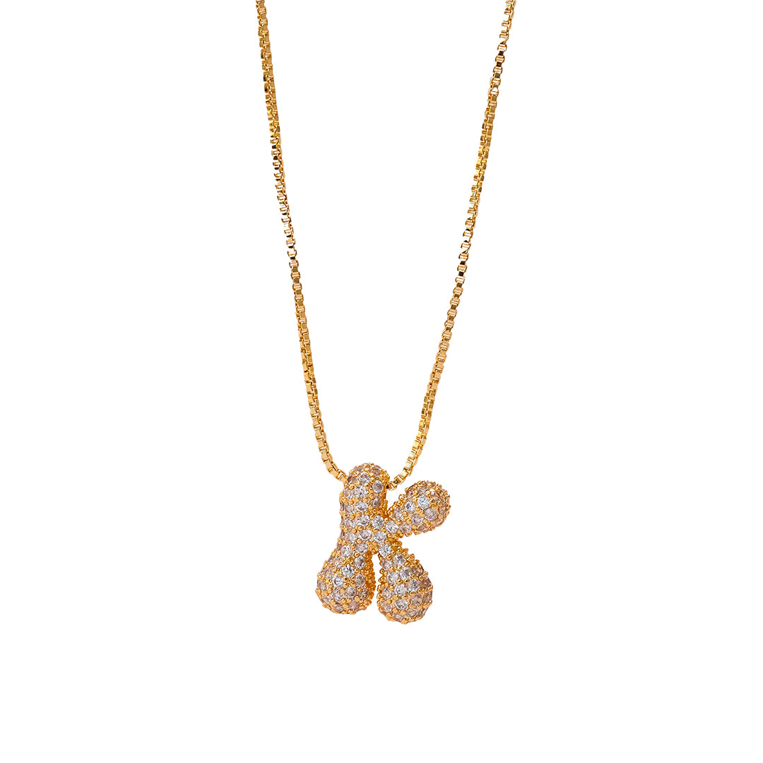 Yumi Sparkling Initial Necklace