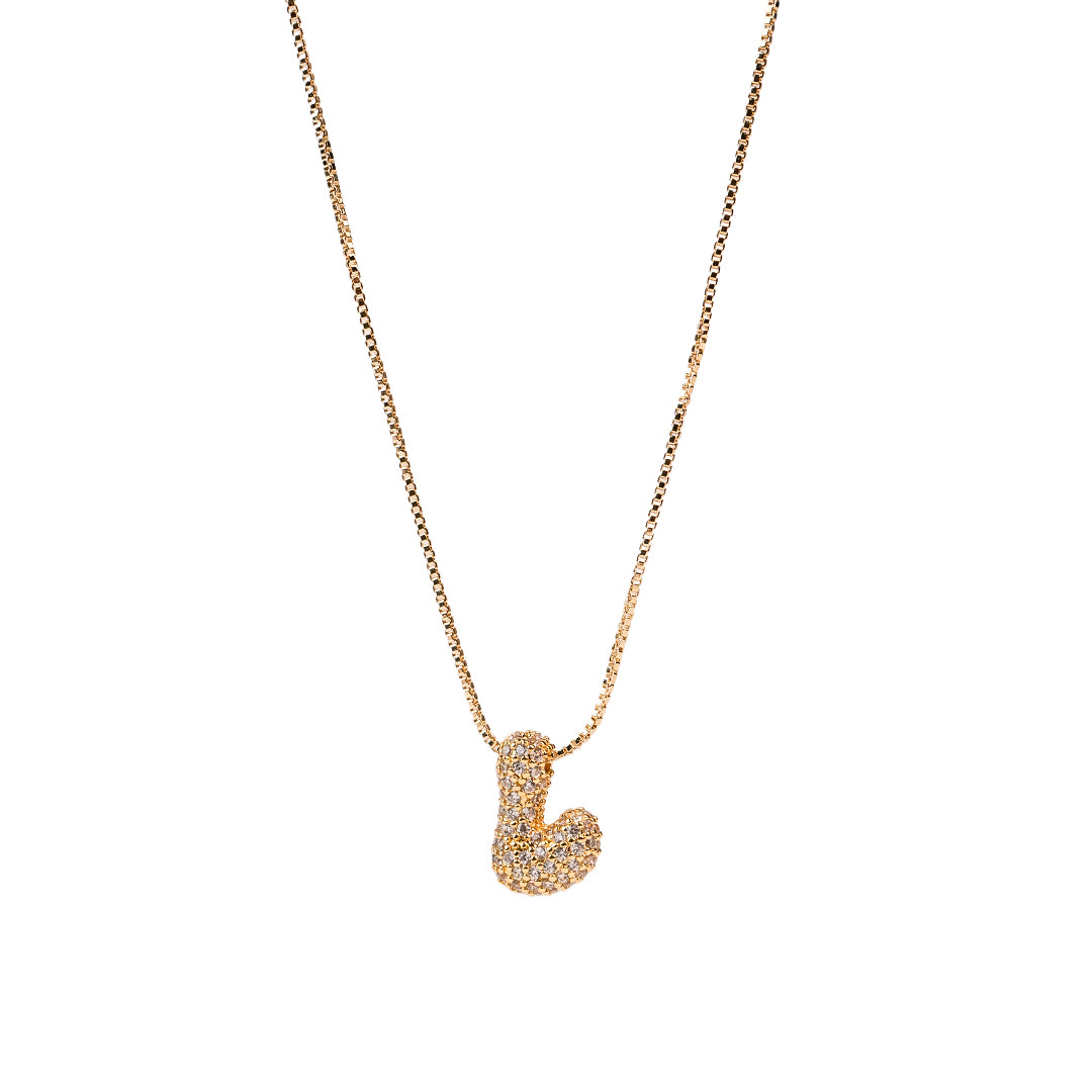 Yumi Sparkling Initial Necklace