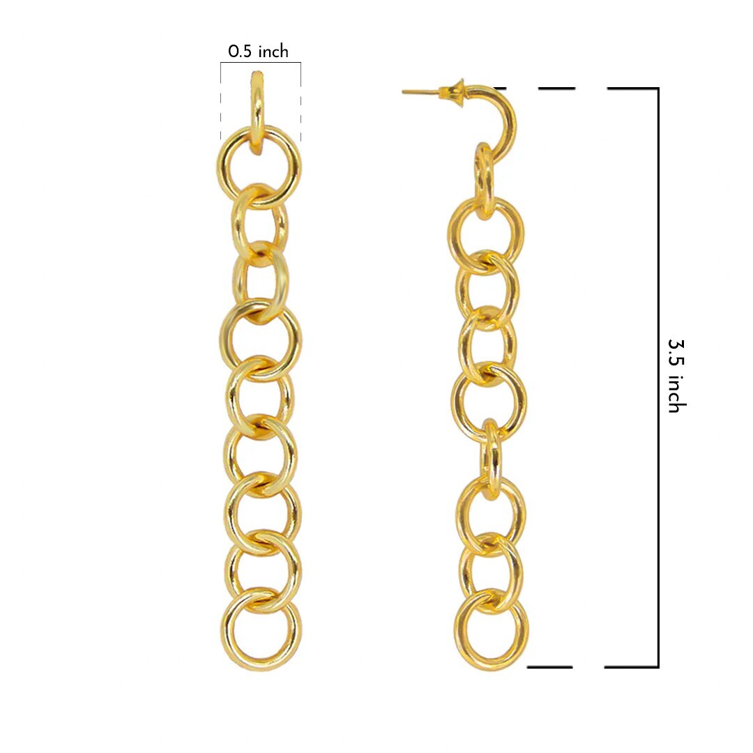 Elegant Chain Earrings - Amalfa