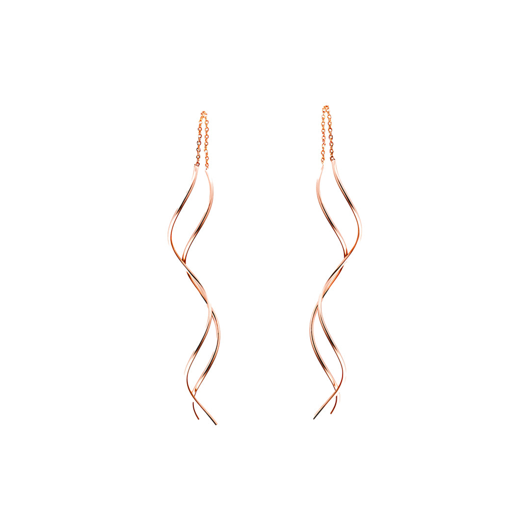 Sia Twisted Tassel Earrings