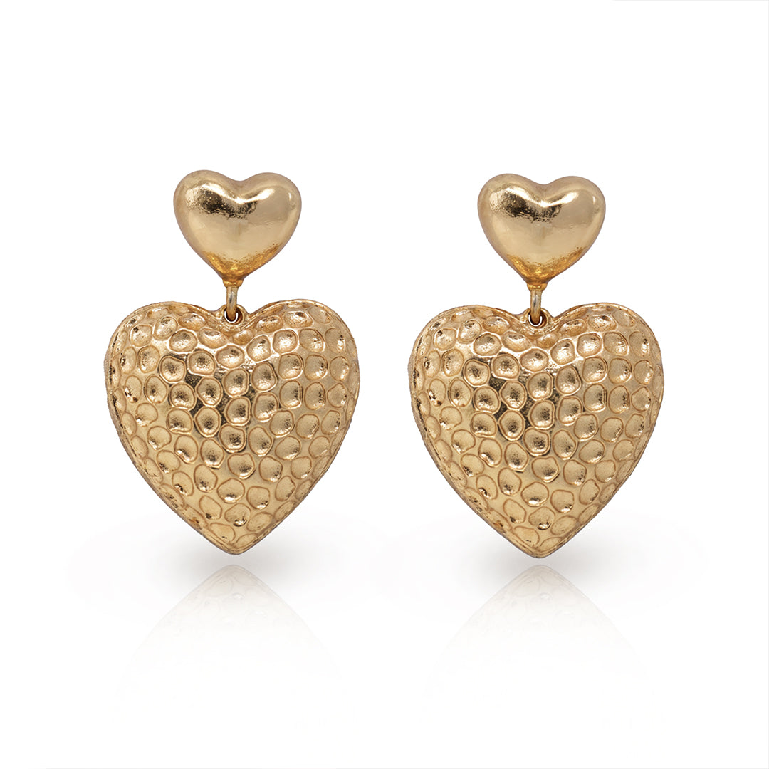 Light gold stud earrings