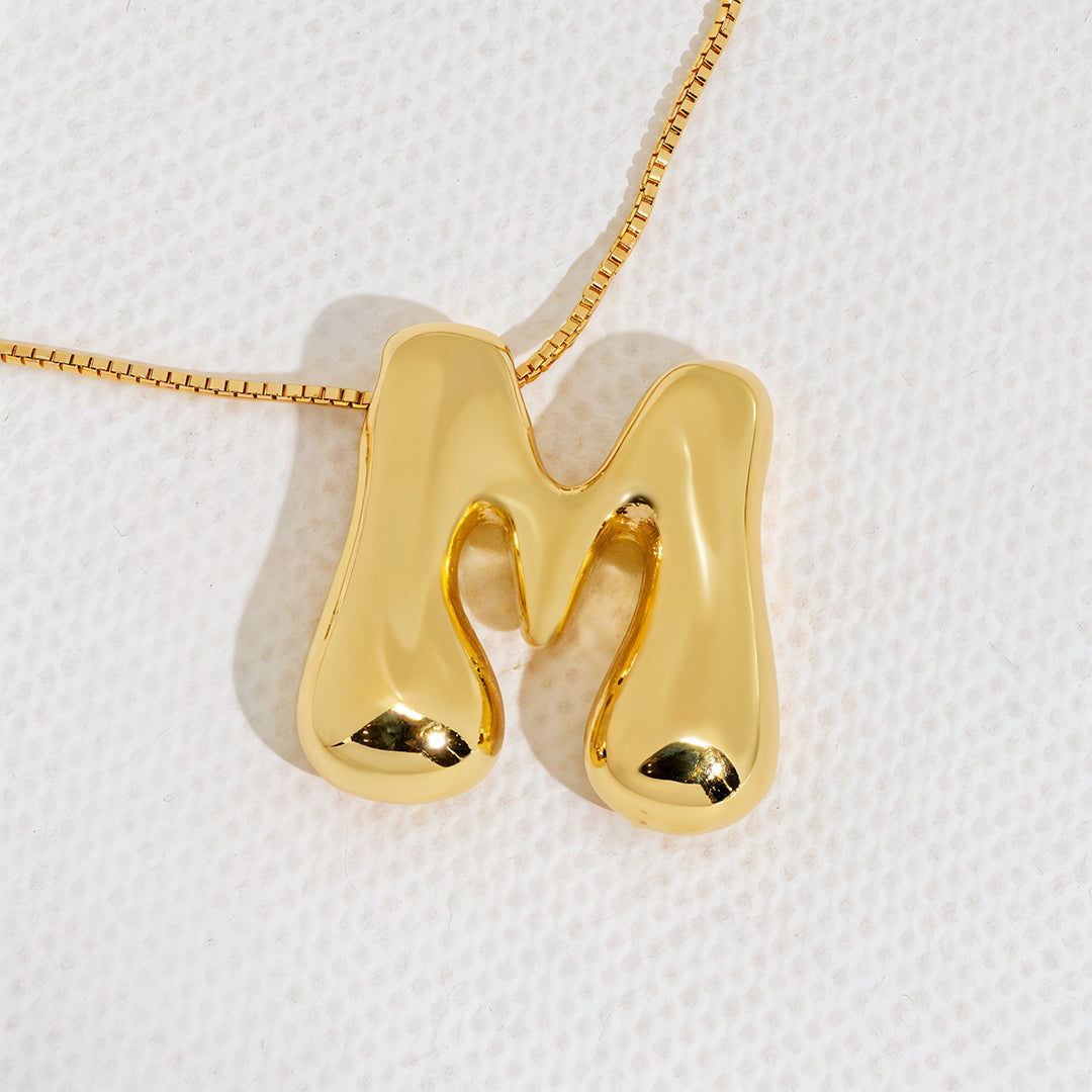 M  initial necklace