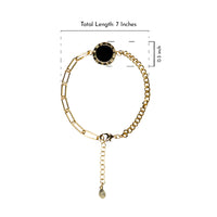 Thumbnail for Midnight Elegance 18k Gold Plated Bracelet