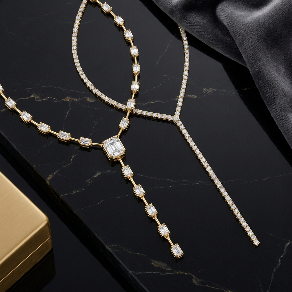 Emerald Cut Necklace for Women