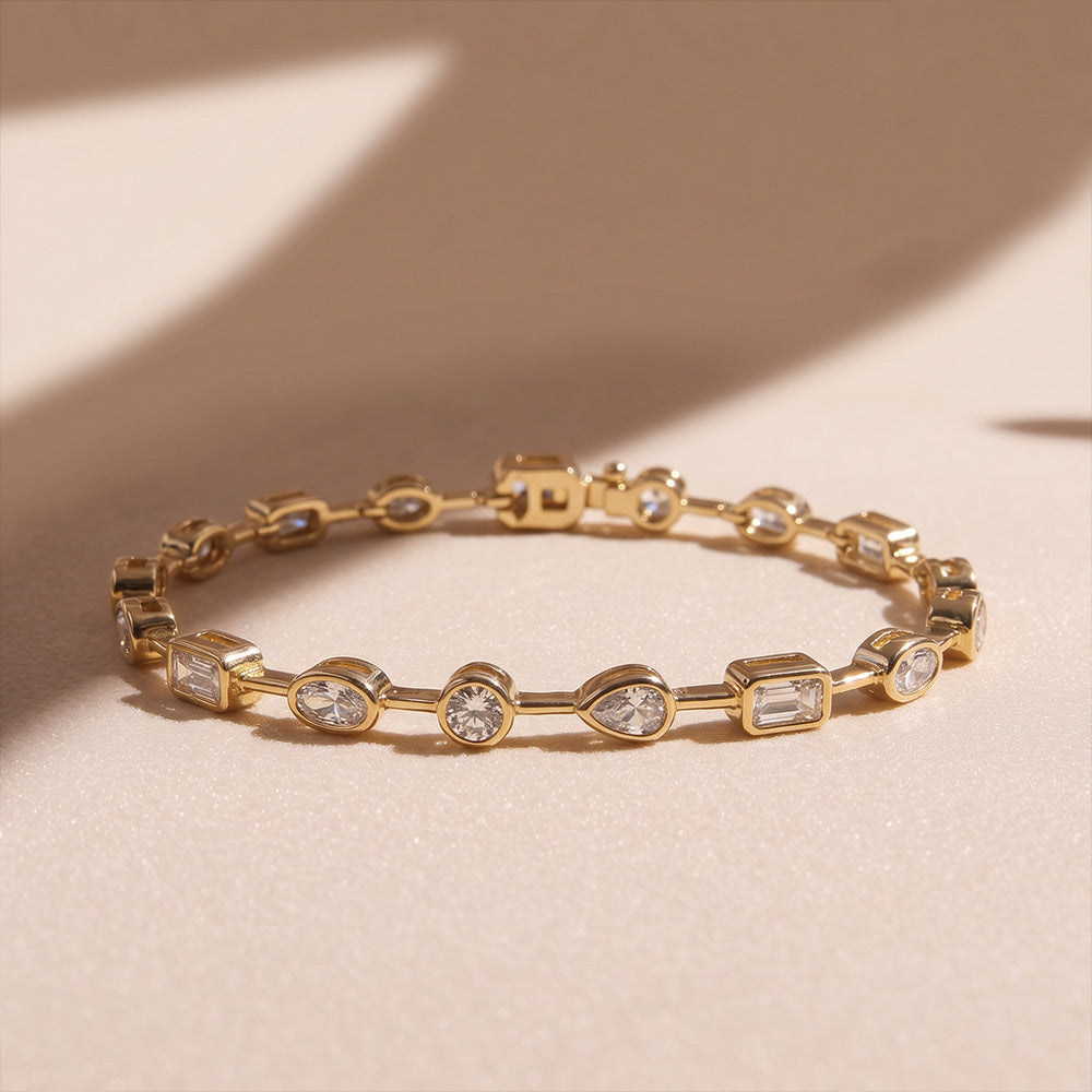 Cascade Lariat Two-in-One Necklace and Bracelet