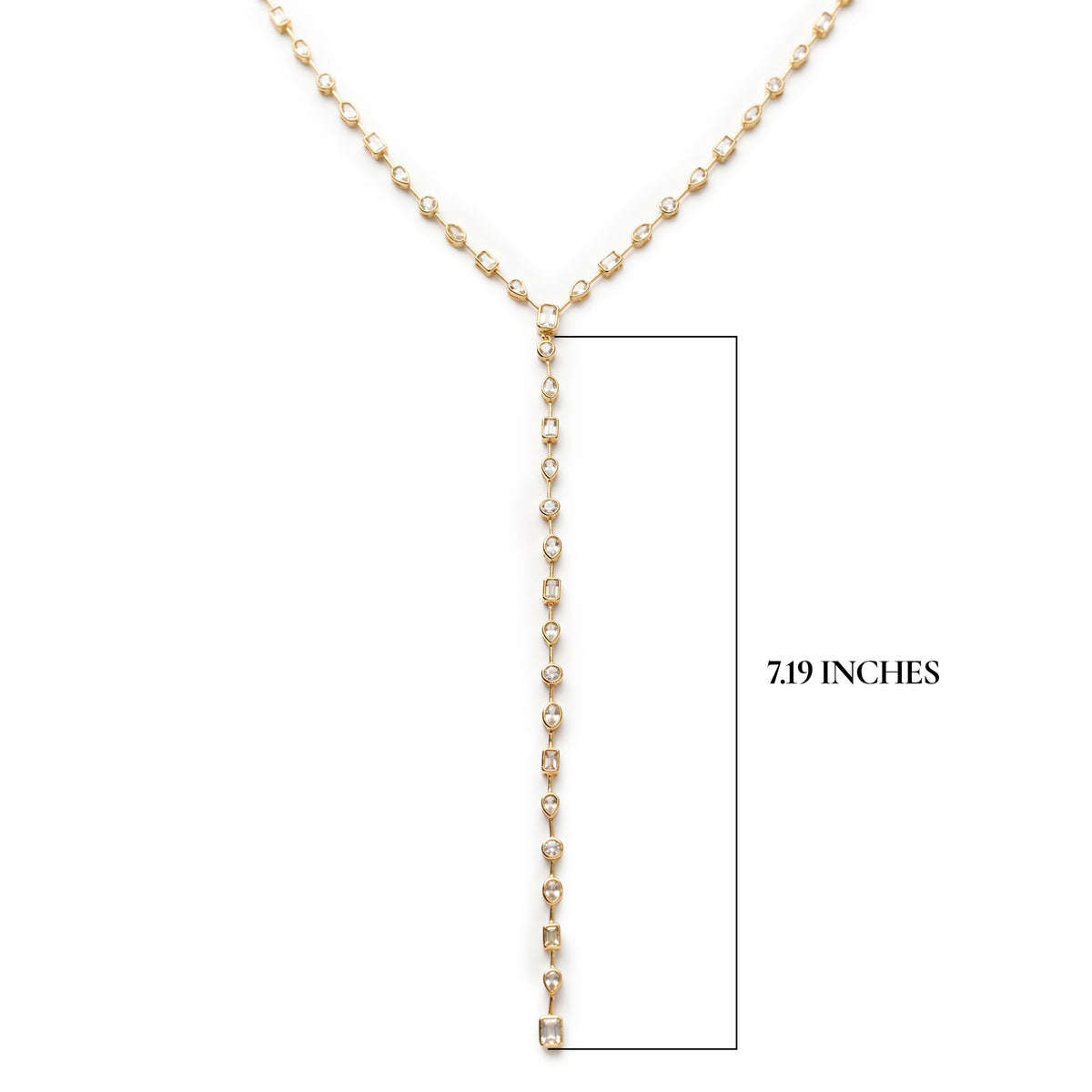 Cascade Lariat Two-in-One Necklace and Bracelet