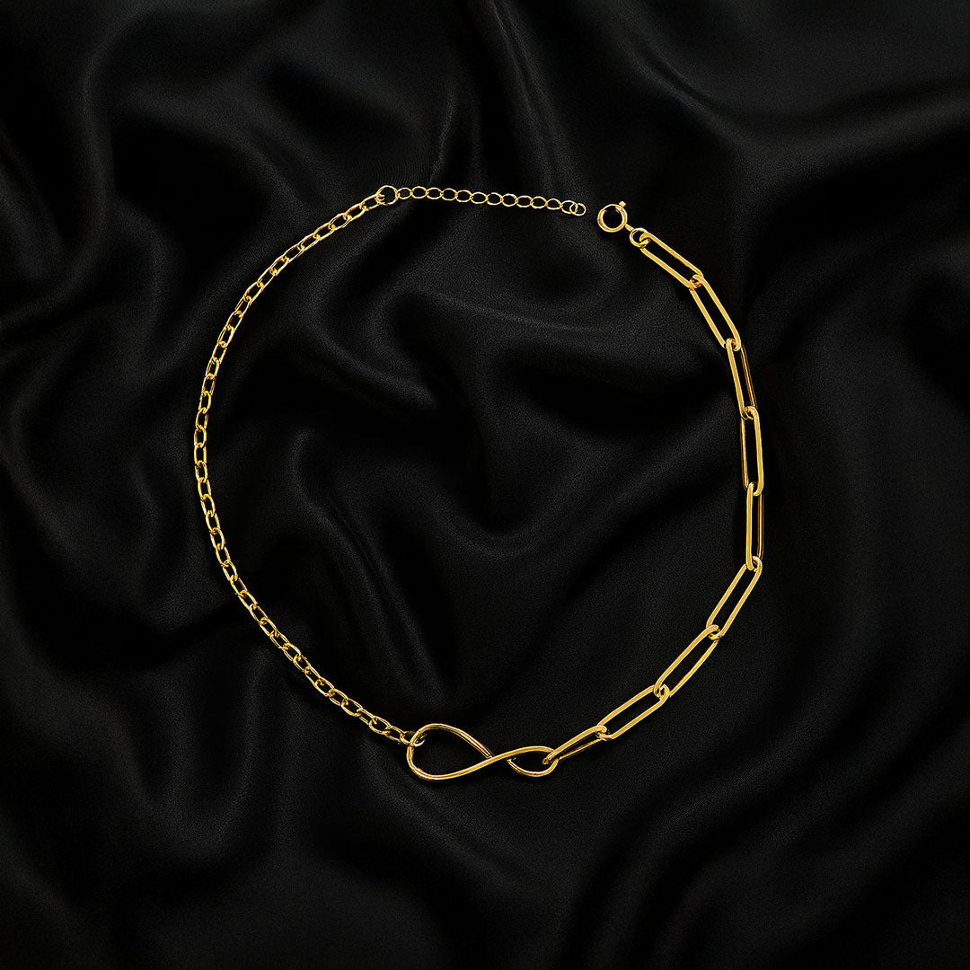 Nyssa Infinity Dual Chain Necklace for Women - Amalfa
