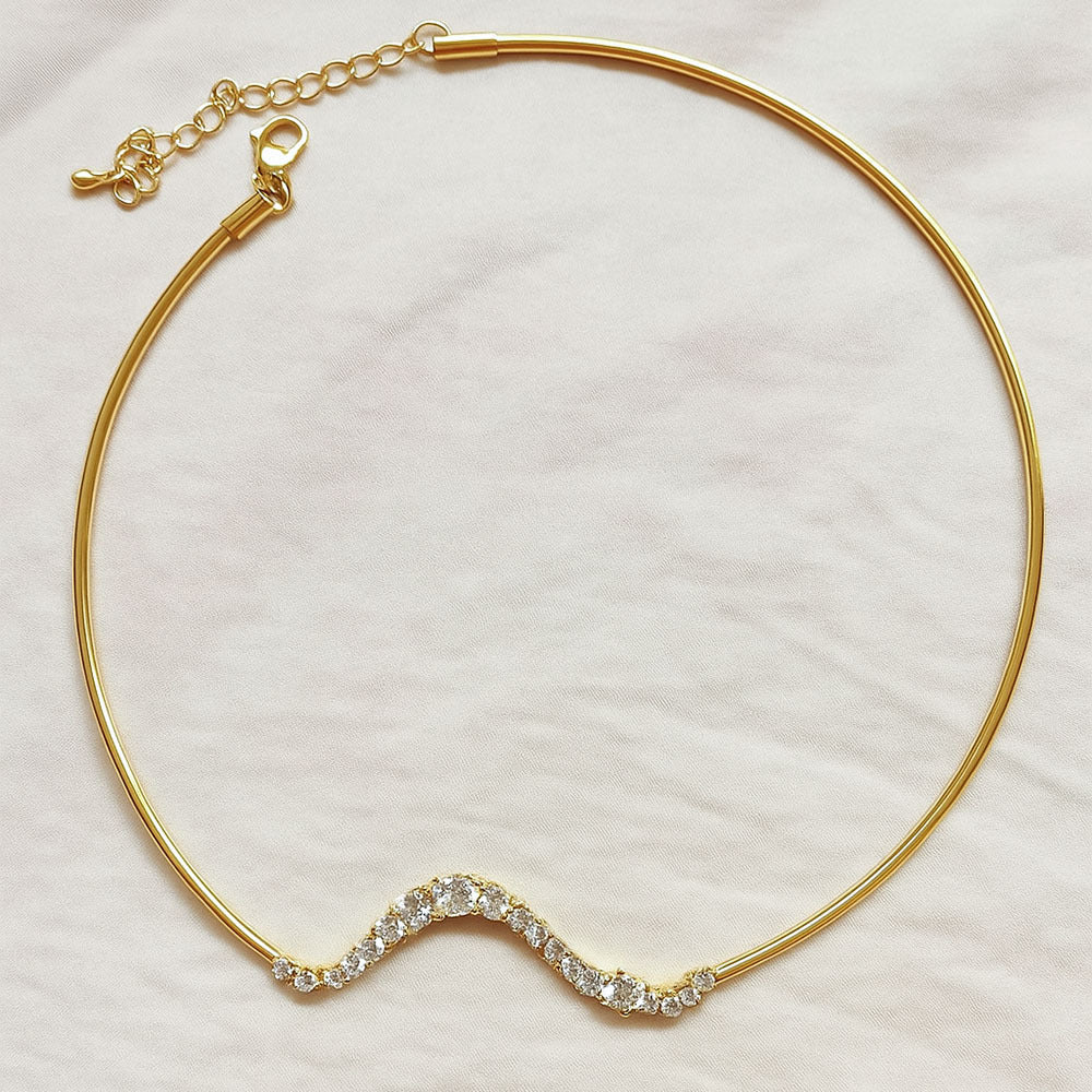 Mireille Wave Collar Necklace