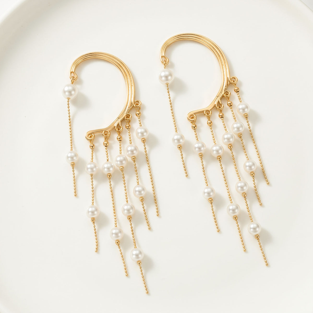Elaris Pearl Drop Ear Cuff