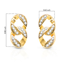 Thumbnail for Oana Cuban Link Gold Earrings