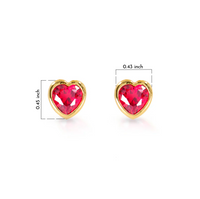 Thumbnail for Obi Heart Gold Love Earrings