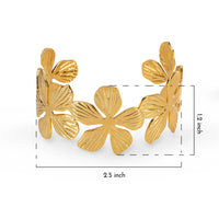 Thumbnail for Olivia’s Floral Gold Cuff