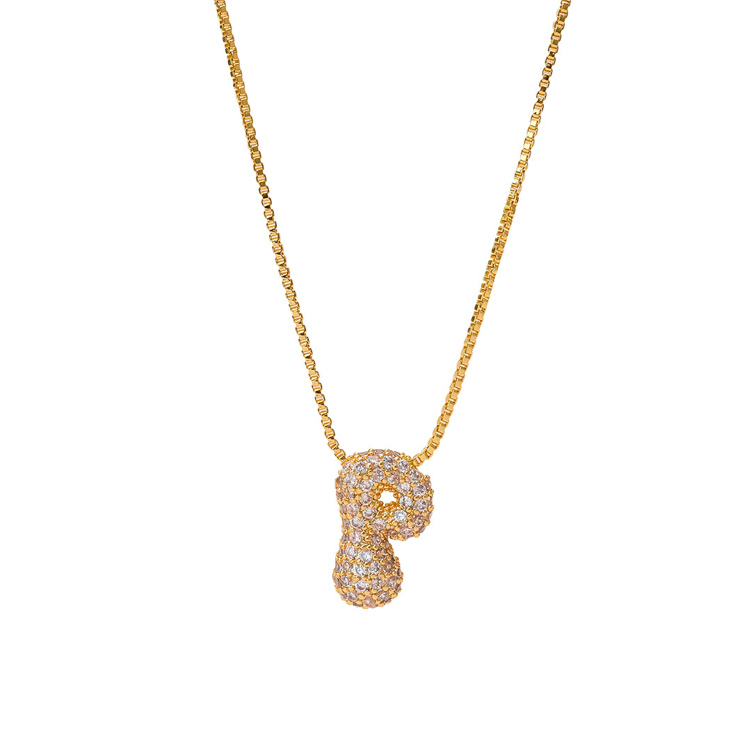 Yumi Sparkling Initial Necklace