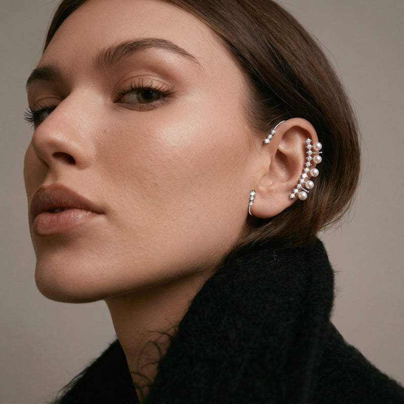 Diana pearl ear cuff Earrings For Women