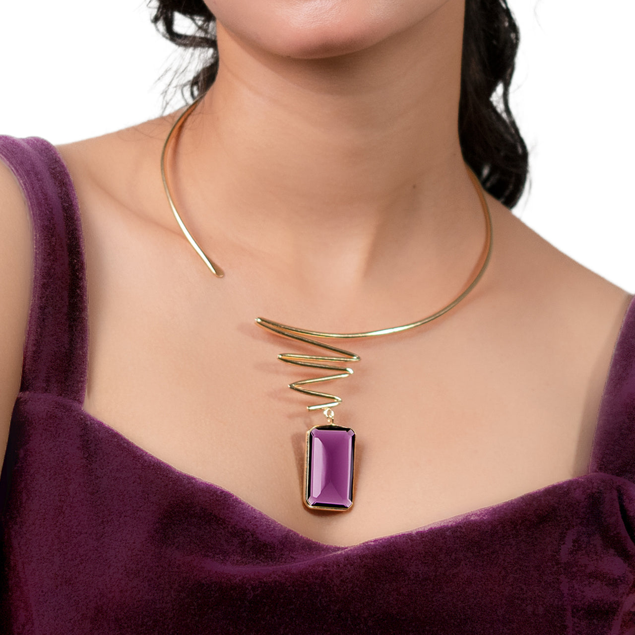 Zoe Amethyst Necklace