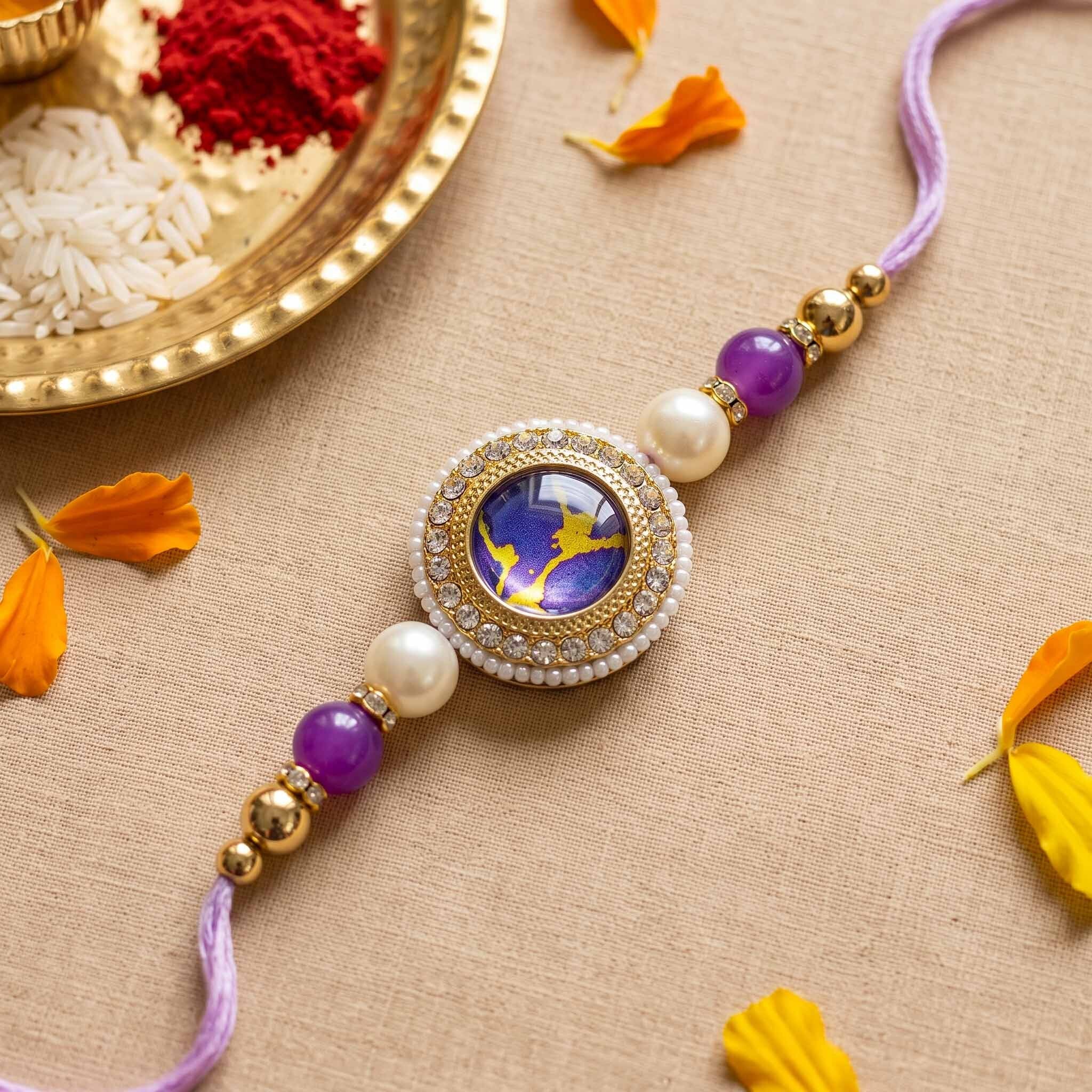 Meherza Rakhi Bracelet Set
