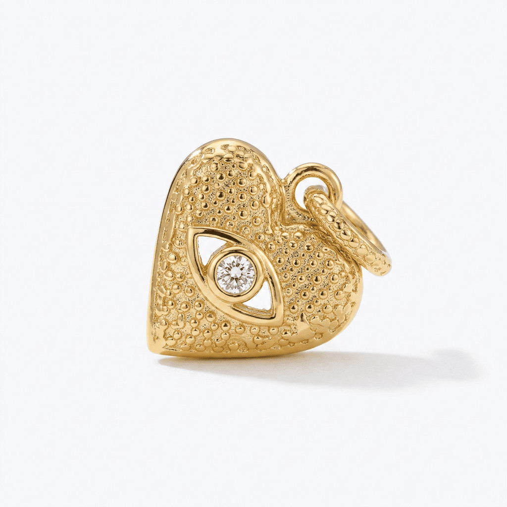Amelie Heart Evil-Eye Charm (Only Charm)