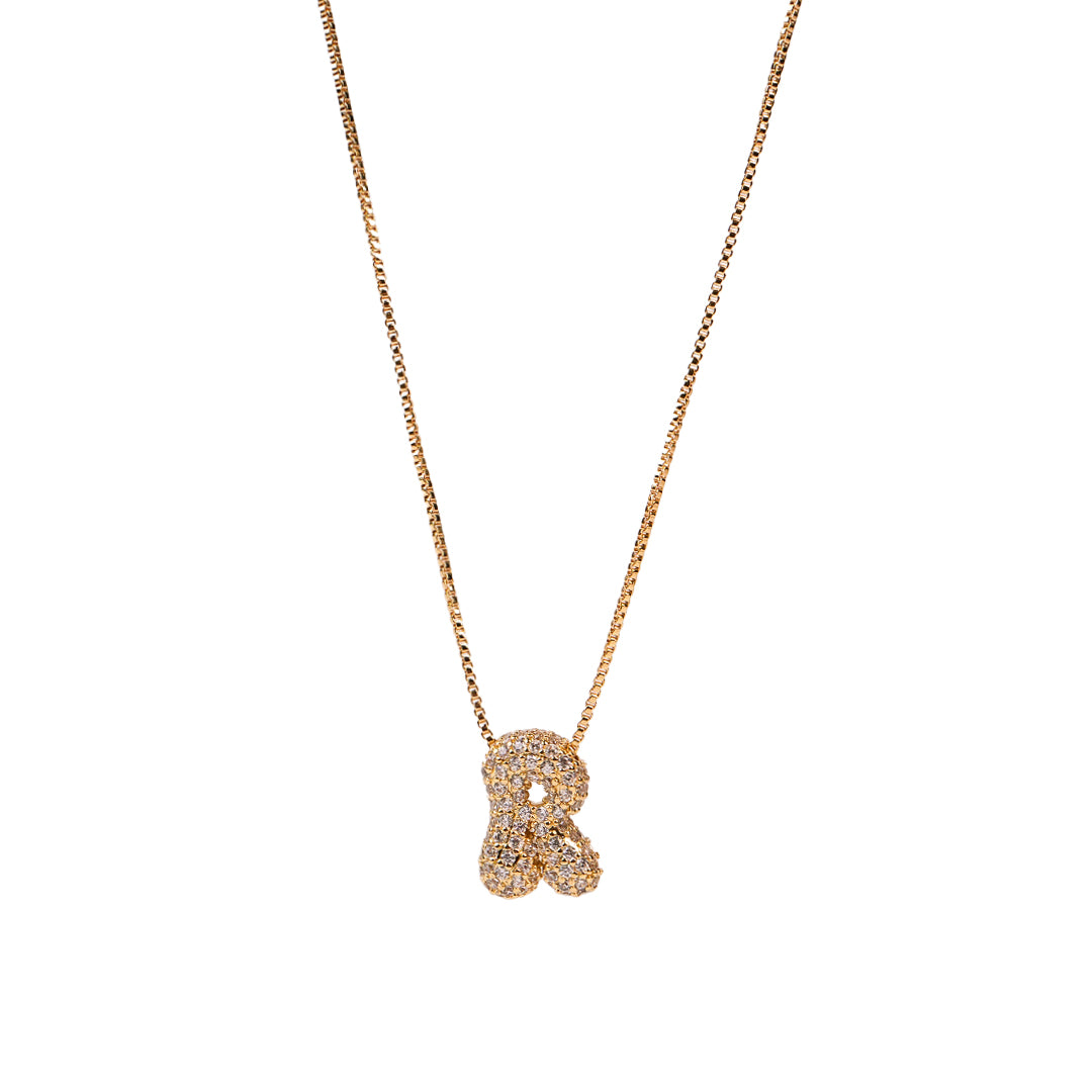 Yumi Sparkling Initial Necklace